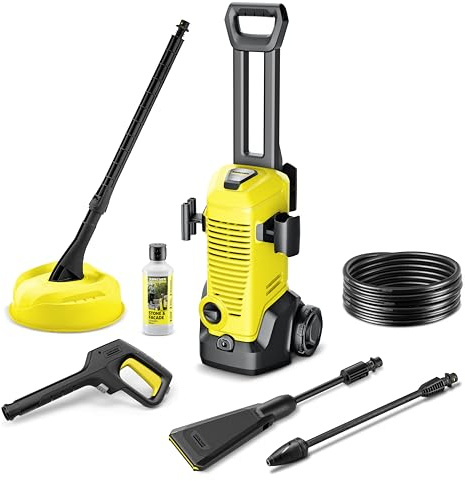 Kärcher K 3 eco!Booster Home High-Pressure Washer, max. 120 bar | Max. 120 bar, Flow rate: 380 l/h, Area: 25 m²/h, Weight: 4.5 kg, High-pressure gun, hose, eco!Booster, dirt blaster, Home Kit