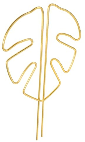 Générique Tuteur de Support pour Plante Monstera Réutilisable Doré, Clip Anti-basculement pour Croissance Végétale, Support Léger pour Jardin et Intérieur, Piquet de Feuille,