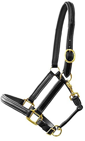 German Riding Lederhalfter Exquisit Full schwarz