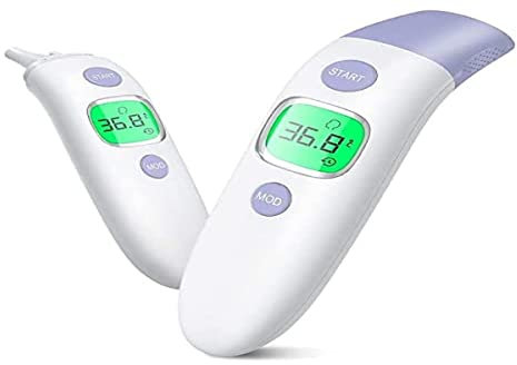 Termometro per febbre sulla front, termometro medico a infrarossi, termometro senza contatto, termometro per bambini, termometro per neonati, termometro per adulti, LCD