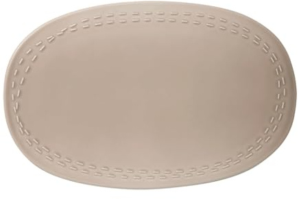 like. by Villeroy und Boch it's my moment Teller, 30 x 19 cm, Premium Porzellan, Braun