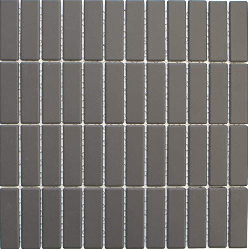 Piastrelle in ceramica a mosaico, colore marrone, non smaltato, per pavimenti, pareti, bagno, doccia, cucina, specchio per piastrelle, rivestimento per vasca da bagno, tappetino a mosaico