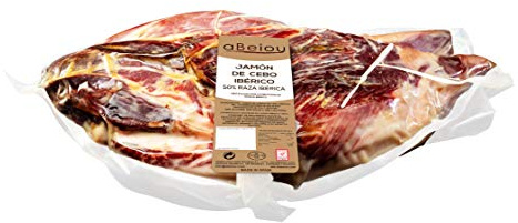 Jamón Ibérico de Cebo Deshuesado Sin Hueso 50% Raza Ibérica 4,5–5 kg — Curación +30 Meses — Cert. Hycer — Guijuelo Salamanca — aBeiou