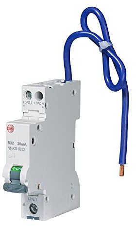 Wylex RCBO Compact Single Pole 30mA 32Amp