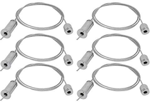 Ruilogod 6pcs 80cm Lighting Suspension Cable Hanging Chain Attachment LED Light Accessory (id: 1dd 490 be3 436 7a1