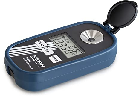 Kern ORM 2UN - Refraktometer Digital, Urin (spez. Gewicht - Hund) 1,000-1,060sgU, Urin (spez. Gewicht - Katze) 1,000-1,060sgU, Brix 0-50%, Brechungsindex 1,3330-1,4200nD