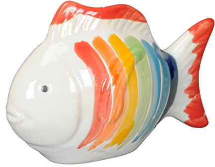 B2S BACK2SEASON Schwimmfisch bunt Deko Teichkugel Gartenkugel groß