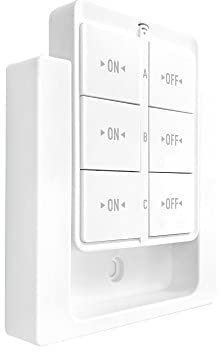 Tedeligo Kit interruttore wireless Push Back Mini trasmettitore radio wireless Interruttore wireless 433MHz Portata di controllo 150 metri Interruttore wireless mobile 2200W