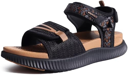 KuaiLu Sandalias Trekking Deportivas Mujer Comodas Ortopedicas Fascitis Plantar Exterior Caminar Senderismo Ligera Ajustables Verano Antideslizantes Sandal