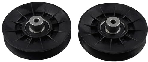 Molloparts 2 Stück AM138080 AUC11238 V-Spannrolle AM134502 280-842 kompatibel mit John Deere Rasenmäher X300 X300R X304 X305R X310 X320 X324 X330 X340 X35 0 x 35 cm. 0R X354 X360 X370 X380 X384 X390