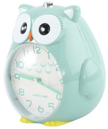 TOPPERFUN 1 Stück Eulenwecker Wecker Für Kinder Nachttisch Analoger Leise Elektronische Uhr Mit Eulenmotiv Leiser Für Schlafzimmer Kinder Süße