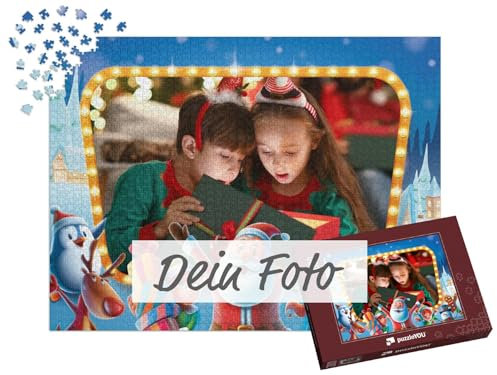 Fotopuzzle 2000 Teile - Puzzle selbst gestalten - Design Weihnachten Santa Party - puzzleYOU Puzzle personalisiert mit eigenem Bild erstellen - Querformat