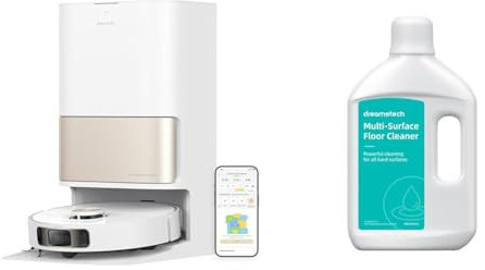 dreame Robot aspirateur et Laveur de Sol L10s Pro Ultra avec Nettoyage Automatique de la serpillière à l'eau Chaude et Solution de Nettoyage pour L10s Pro Ultra, 1 L