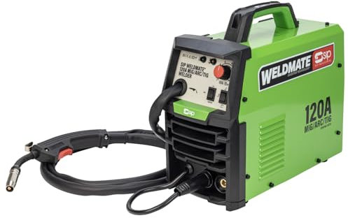 SIP WELDMATE MIG Welder 230V 120A 3-in-1 MIG/ARC/TIG Gas/Gasless Inverter Portable Welding Machine