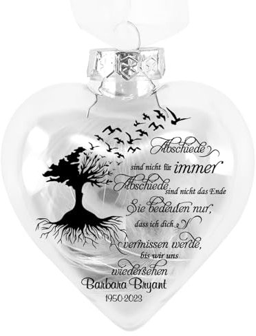 Wamantic Personalisierte Weihnachtskugeln Foto Christbaumkugeln Weihnachtsdekoration - Christbaumschmuck mit Foto und Namen für Familie (Herzanhänger-2)