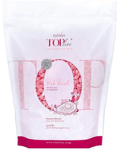 Italwax Top Line Pink Pearl – 750 g – vaxpärlor för hårborttagning – doftlös – syntetisk formulering idealisk för känslig hud – Rekommenderas för bikinizon och armhålor