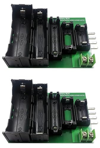 GIWFBQTR 2X Battery Tester Case 4 & 2-Wire Terminal 18650 26650 14505 14340 1425 Battery Case Holder Test Storage Box for DL24P
