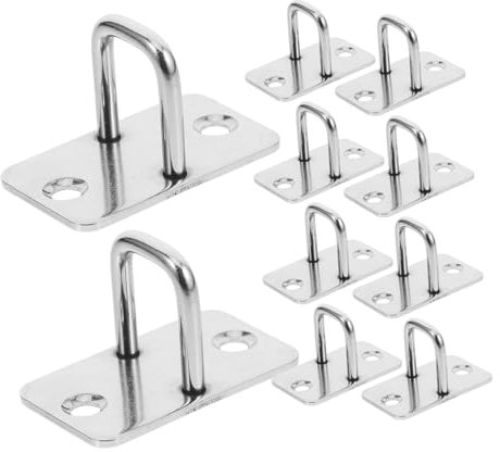 MAGICLULU 10 Pieces Electronic Drawer Cabinet Locks with Stainless Steel Eye Plate Hooks Electric Storage Box Lock System for Home and Office Use