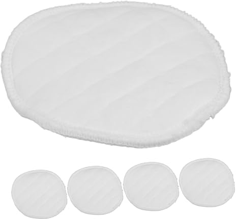 HAMPPLIES Coussinets D'allaitement Réutilisables pour Grossesse et Allaitement Design Simple et Élégant Lot de 10 en Coton 12 Couches, Absorbants et Anti-fuites Blanc