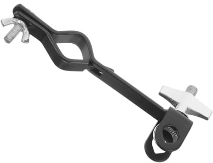 Gatuida Kuhglocken für Schlagzeug Setup und Strukturierter Oberfläche Halterungsklemme aus Metall mit Sicherem Spannmechanismus in Schwarz und Energetische Auftritte