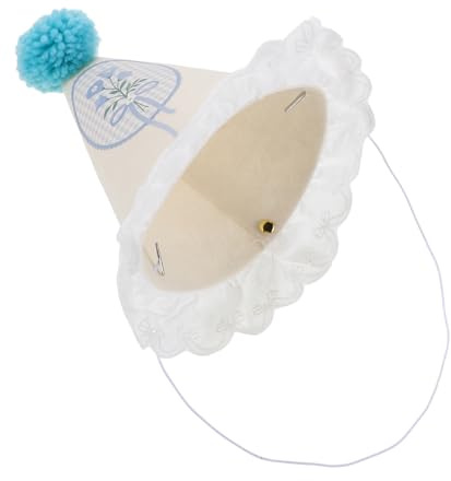 IMIKEYA Sombreros de Fiesta para Pompones y Encaje Gorros Cónicos Ligeros para Cumpleaños Infantiles Accesorios Divertidos para Celebraciones y Disfraces Infantiles