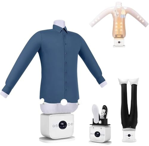 Stiratrice automatica, vapore portatile, stiratura 8 minuti Tempo di stiratura veloce, tecnologia del flusso d'aria delicato per camicie/scarpe/pantaloni