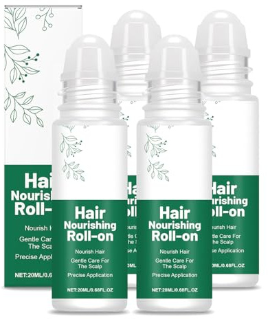 QPJUVC Rosmarinöl Haarpflege-Roll-On-Serum 20 ml – Leichte, nicht fettende Kopfhautpflege für Haarwachstum und -verdichtung, tägliche Wurzelpflege, praktisches Leave-in-Haarserum für unterwegs (4)