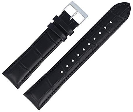 HUGO BOSS Uhrenarmband 20mm Leder Schwarz Rind - 659302672