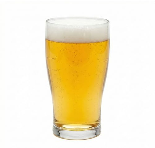 Restaurantware-16 Ounce Tulip Beer Glasses, Set Of 6 Fine-Blown Stout Beer Glasses - Tulip-Style, Tempered, Clear Craft Glass, Dishwasher-Safe, For Beers, Ales, or Cocktails