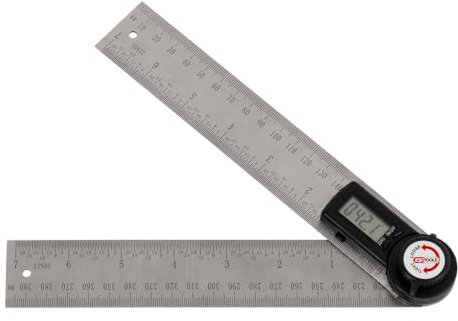 KS Tools 300.0229 Digitaler Winkelmesser, weiß