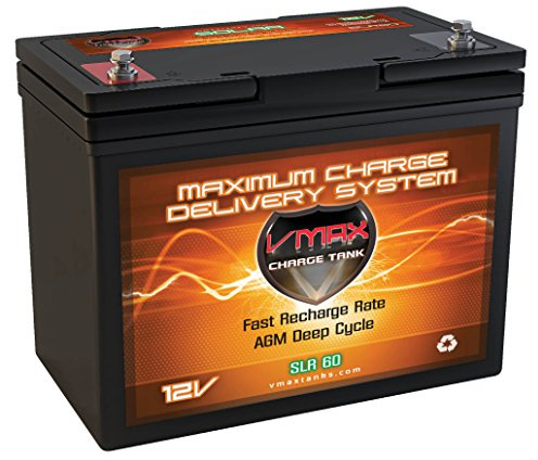 VMAXTANKS SLR60 AGM Solar Battery 12 Volt 60Ah High Performance Deep Cycle Battery
