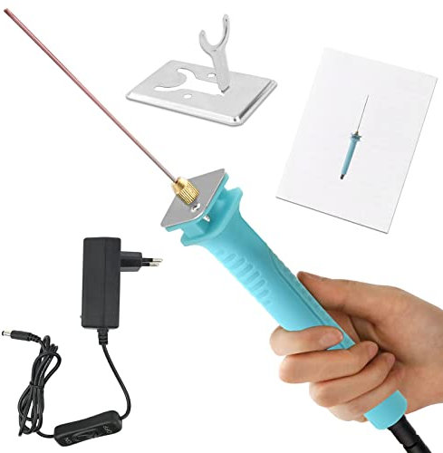 Tosucs Cortador de Espuma, 10CM 100-240V/18W Eléctrico Espuma Maquina de Cortar, Cortador de Alambre de Poliestireno Espuma de Poliestireno Grabado Arte DIY Herramienta, EU