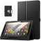 MoKo Hülle Kompatibel mit All-New Amazon Kindle Fire HD 10 & 10 Plus Tablet (13./11. Generation, 2023/2021) 10,1 - Schlank Klappbar Ständer Hülle mit Auto Schlaf/Aufwach Funktion, Schwarz