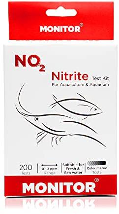Monitor Nitrite Test KIT (200 Tests) - Monitor Aquarium and aquaculture Water Quality