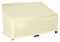 Outsunny Funda Protectora para Banco de 2 Plazas 140x84x56/94 cm Cubierta de Muebles Exterior Tela Oxford 600D con Recubrimiento Impermeable para Jardín Patio Terraza Crema