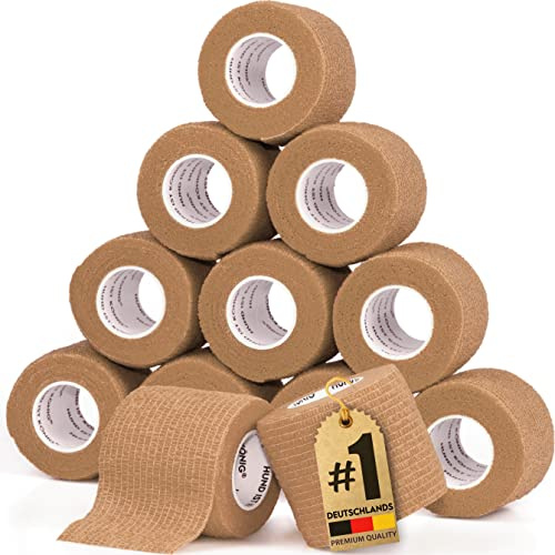 HUND IST KÖNIG selbstklebender Verband, selbsthaftende Bandage (12 x 4,7m) | Selbsthaftende Bandage, Haftbandage selbstklebend für Mensch & Tier, Bandagen, selbsthaftender Verband selbstklebend Verbände