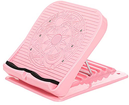 LTLCLZ Verstellbares Wadenpedal Stretcher Anti Rutsch Fußmassage Instrument Neigungsbrett Körper Stretching Werkzeug Für Sport Yoga Fitness,Rosa