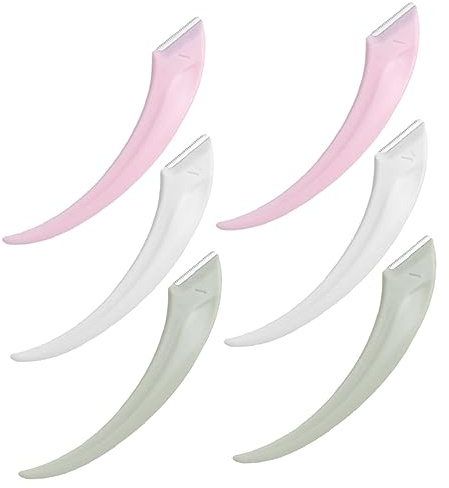 minkissy 6st Meniskus Anti-kratz-augenbrauentrimmer 6-tlg Augenbrauenrasierer Für Frauen Dermaplaning-rasierer Werkzeuge Zur Augenbrauenpflege Fräulein Augenbrauenartefakt Gesicht Abs