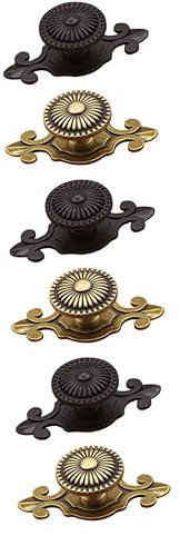Uonlytech 3 Sets Retro-schrankgriffe Glatte Kante Gebürstetes Nickel Dekorative Knöpfe Für Den Haushalt 2 Stück * 3