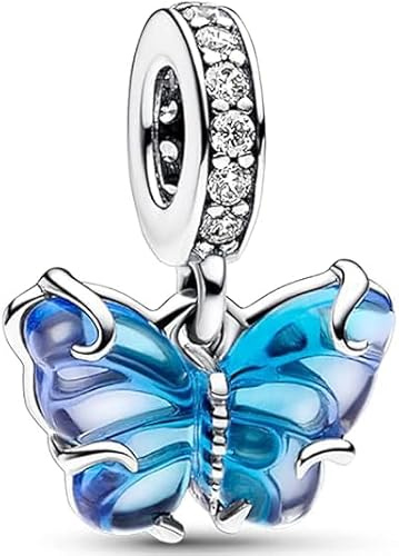 TINSLO Charm Anhänger Damen 925 Sterling Silber für Armband Charms Beads passend für Pandora Armband und Halskette, Kompatibel mit Europäischen Armbänder für Frauen Mädchen B1