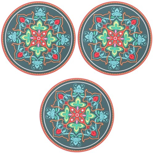 HEMOTON 3pezzi Cuscino Protettivo Per Ciotola Pvc Design Per Meditazione e Yoga Accessorio Per Ciotole e Resistente Per Pratiche Religiose e Spirituali