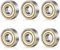 cobee 608ZZ Kugellager, 6 Stück 8mm x 22mm x 7mm Metall Double Shielded Miniatur Rillenkugellager Skateboard Kugellager Inlineskates Zubehör Geeignet für ABEC-Lager für Skateboard Roller Inline Skates