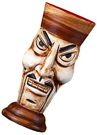 Mikinona Tasse à Vin Céramique Avec Tête De Zombie Motif Totem Créatif Capacité Importante Résistante Et Décorative Pour Bar Et Maison