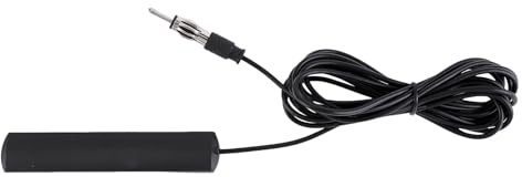 Antena de radio de coche AM-FM, antena de disco de 12 V, antena adhesiva para radio de coche, parabrisas, pasta de 3 m, cable de extensión para vehículo, camión, SUV, radio, receptor estéreo
