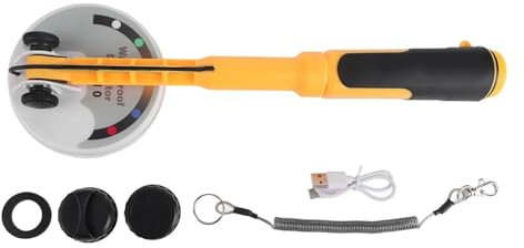 Detectores de Metales Detector de Metales portátil, Recargable, Sumergible, con luz de Sonido y Encendido en 3 Segundos Alta sensibilidad