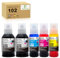 JoyPrinting 102 Multipack Kompatibel für Epson 102 Druckerpatronen Refill Tinte für EcoTank ET-2700 ET-2750 ET-2751 ET-2756 ET-2850 ET-2851 ET-2856 ET-3700 ET-3750 ET-3850 ET-4750 ET-4850 (5er-Pack)