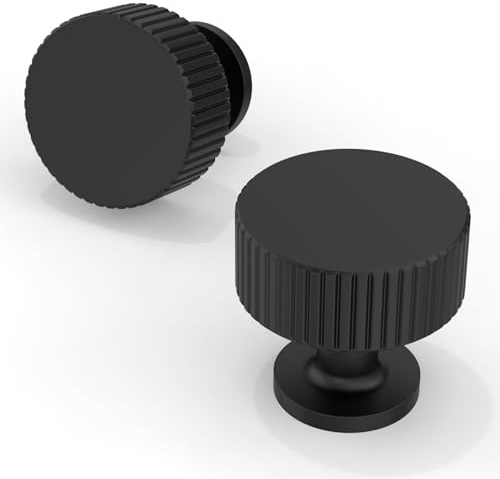 Talentedeco 10 Pack Matte Black Kitchen Cabinet Knobs Cabinet Pulls Drawer Knobs