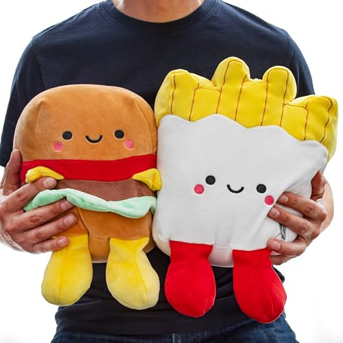 Hallmark Better Together Jumbo Burger and Fries Magnetic Plush Pair