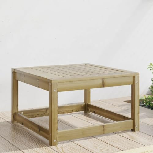 Bucmath Gartenhocker Kiefernholz Imprägniert, Outdoor Ottomane 63,5x63,5x38 cm, Modulares Design für Terrasse und Garten, witterungsbeständig