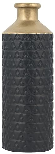 Hohe Vase im antiken Stil schwarz Arsin